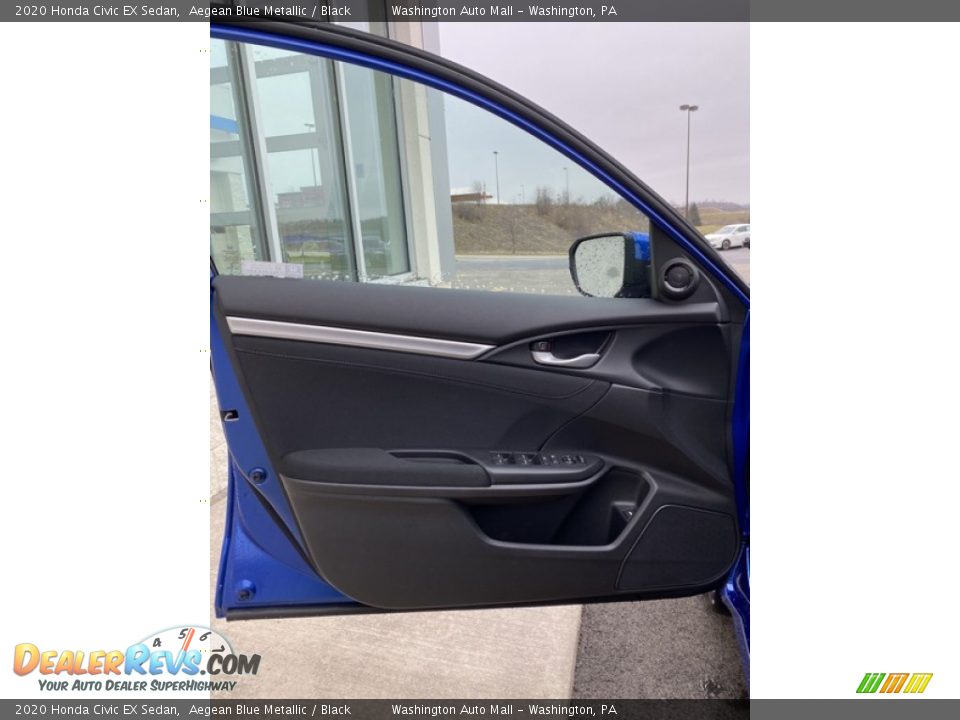 2020 Honda Civic EX Sedan Aegean Blue Metallic / Black Photo #10