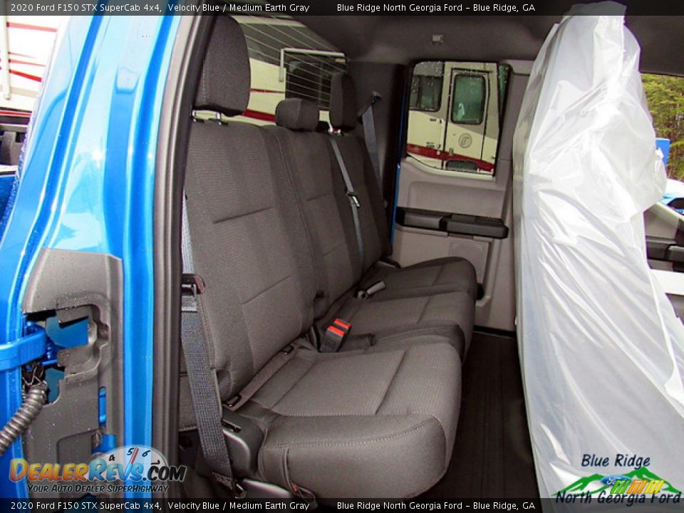 2020 Ford F150 STX SuperCab 4x4 Velocity Blue / Medium Earth Gray Photo #13