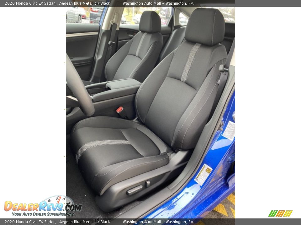 2020 Honda Civic EX Sedan Aegean Blue Metallic / Black Photo #14