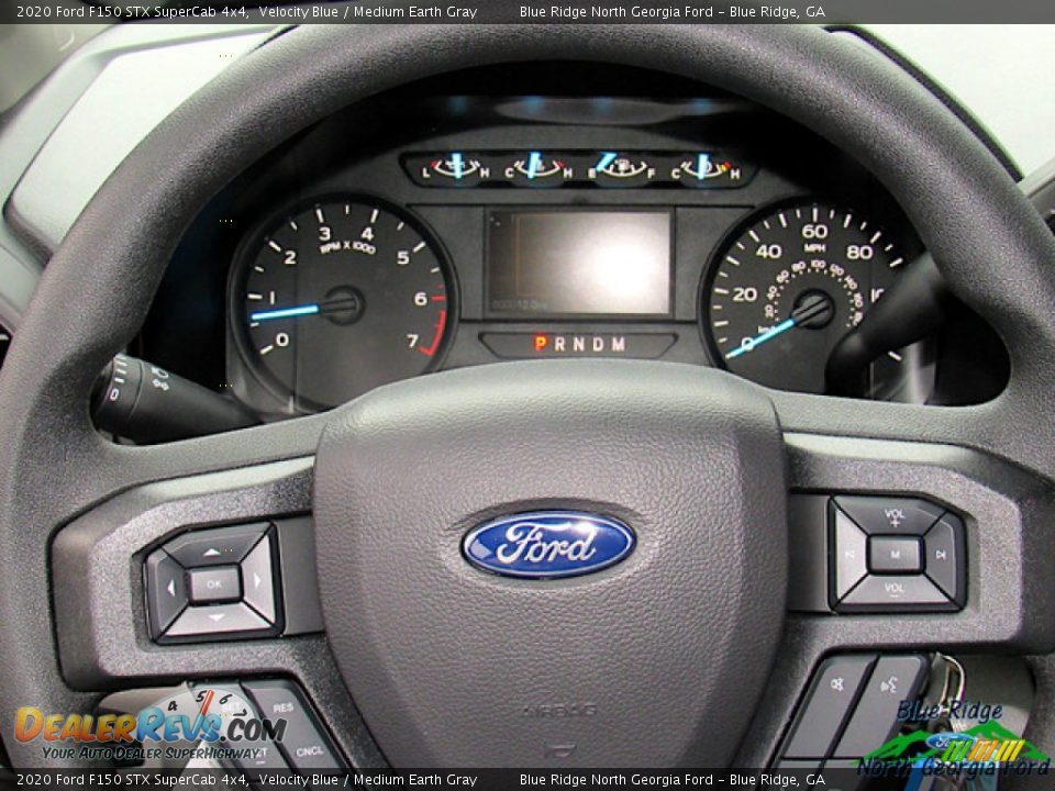 2020 Ford F150 STX SuperCab 4x4 Velocity Blue / Medium Earth Gray Photo #18