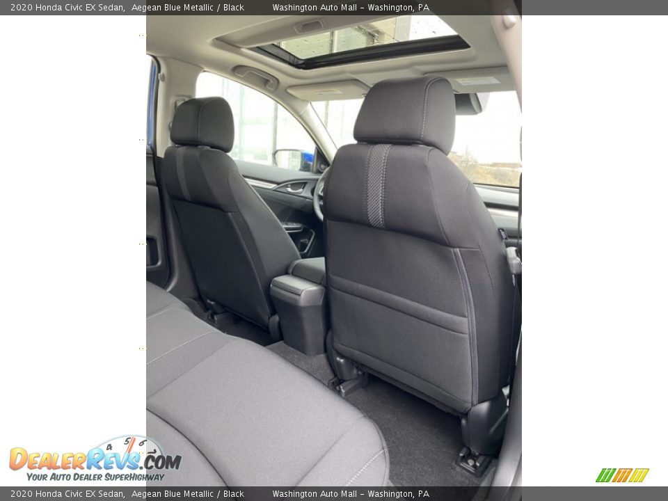 2020 Honda Civic EX Sedan Aegean Blue Metallic / Black Photo #22
