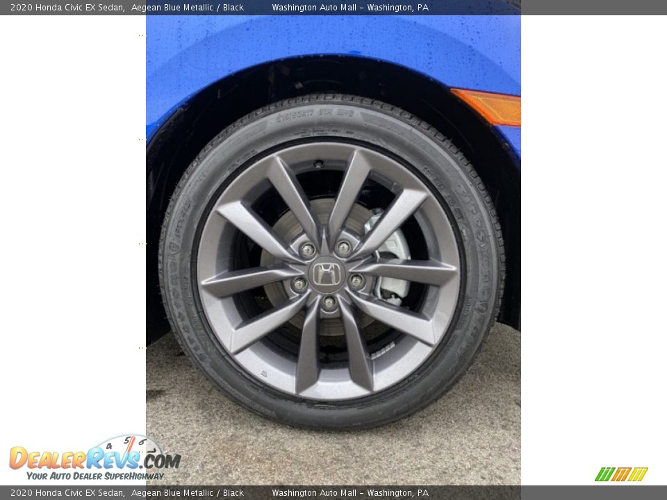 2020 Honda Civic EX Sedan Aegean Blue Metallic / Black Photo #26