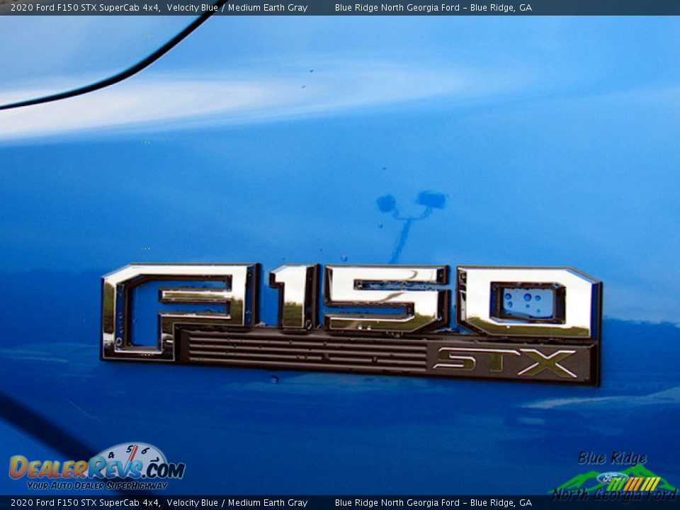 2020 Ford F150 STX SuperCab 4x4 Velocity Blue / Medium Earth Gray Photo #34