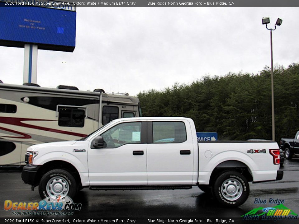 2020 Ford F150 XL SuperCrew 4x4 Oxford White / Medium Earth Gray Photo #2
