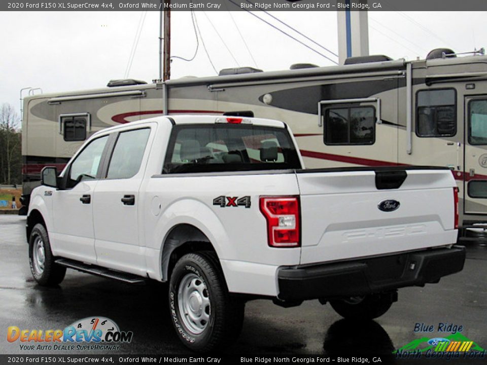 2020 Ford F150 XL SuperCrew 4x4 Oxford White / Medium Earth Gray Photo #3