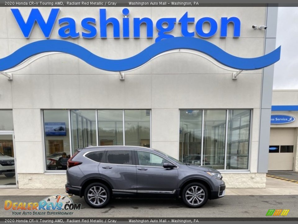 2020 Honda CR-V Touring AWD Radiant Red Metallic / Gray Photo #1