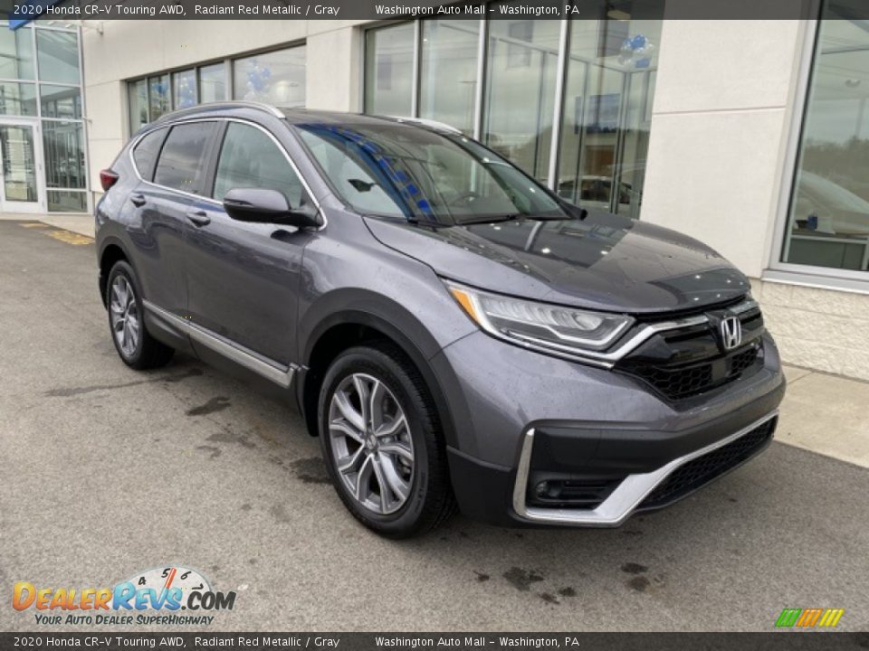 2020 Honda CR-V Touring AWD Radiant Red Metallic / Gray Photo #2