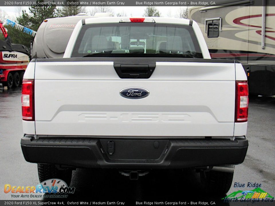 2020 Ford F150 XL SuperCrew 4x4 Oxford White / Medium Earth Gray Photo #4