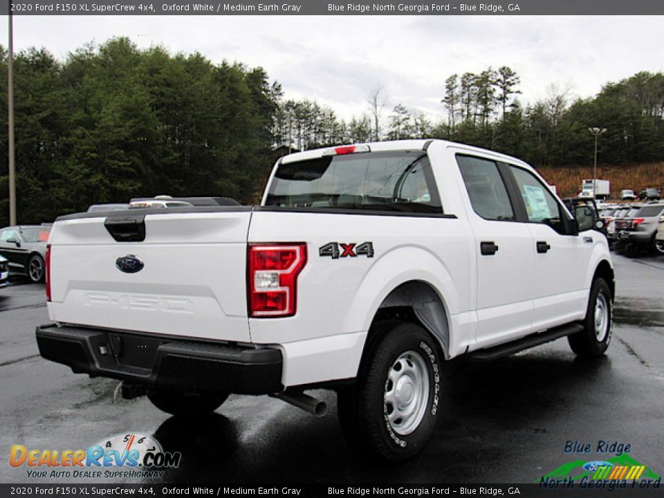 2020 Ford F150 XL SuperCrew 4x4 Oxford White / Medium Earth Gray Photo #5