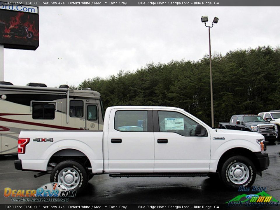 2020 Ford F150 XL SuperCrew 4x4 Oxford White / Medium Earth Gray Photo #6