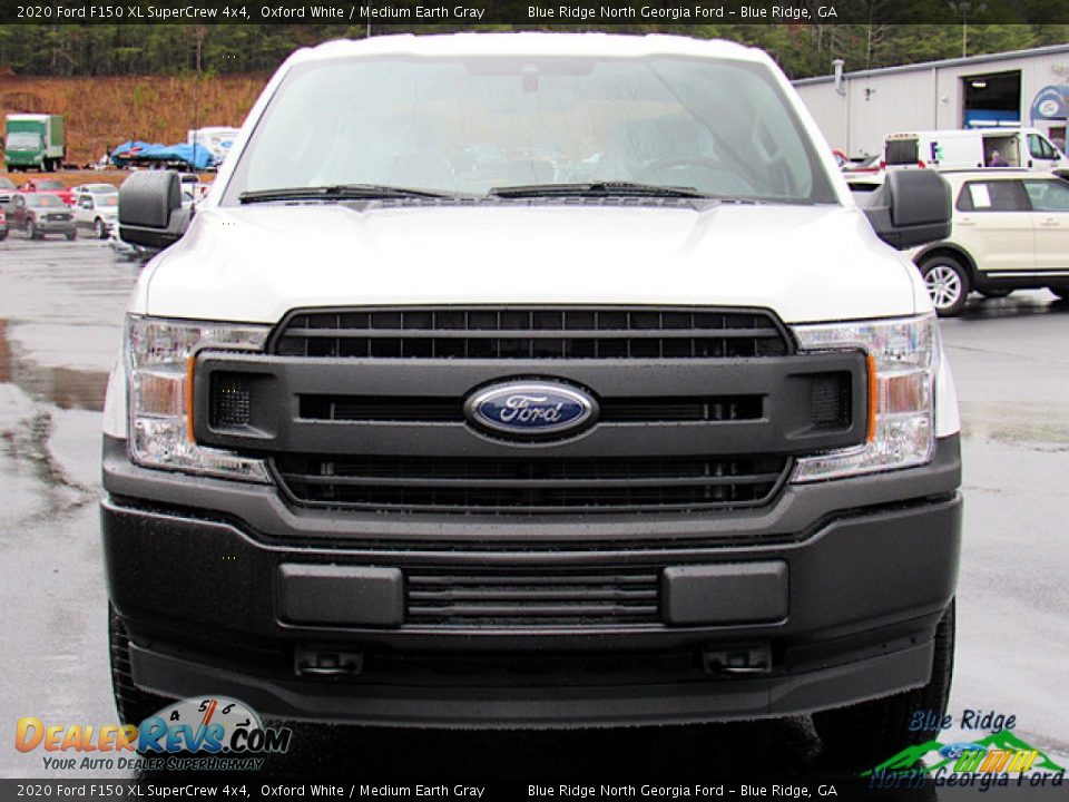 2020 Ford F150 XL SuperCrew 4x4 Oxford White / Medium Earth Gray Photo #8