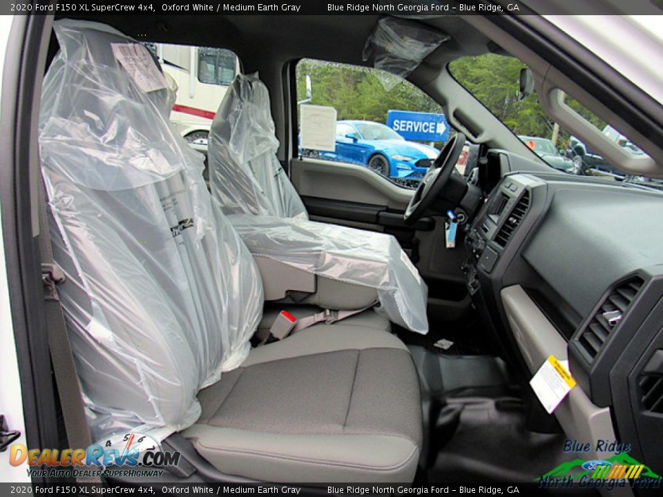 2020 Ford F150 XL SuperCrew 4x4 Oxford White / Medium Earth Gray Photo #11