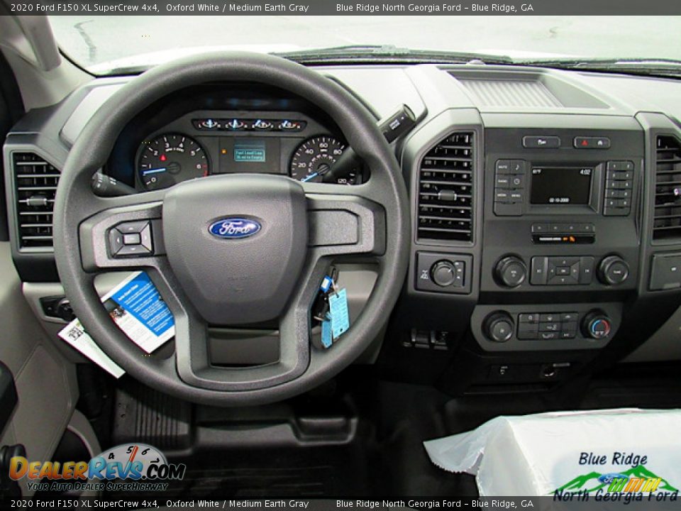 2020 Ford F150 XL SuperCrew 4x4 Oxford White / Medium Earth Gray Photo #15