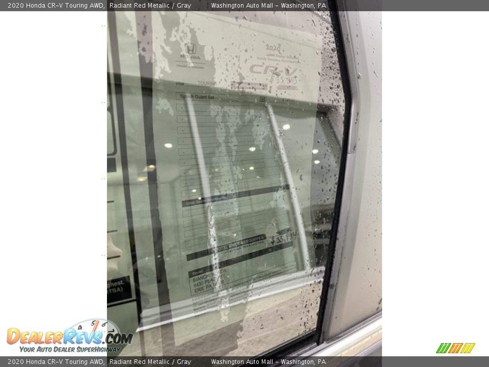 2020 Honda CR-V Touring AWD Radiant Red Metallic / Gray Photo #16