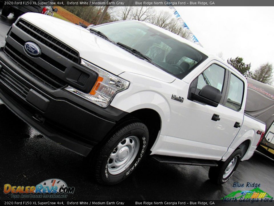 2020 Ford F150 XL SuperCrew 4x4 Oxford White / Medium Earth Gray Photo #27