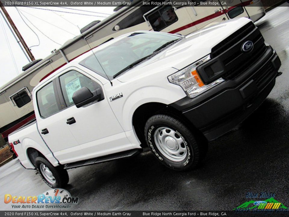 2020 Ford F150 XL SuperCrew 4x4 Oxford White / Medium Earth Gray Photo #28