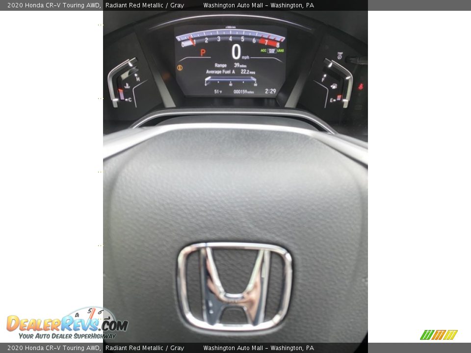 2020 Honda CR-V Touring AWD Radiant Red Metallic / Gray Photo #31