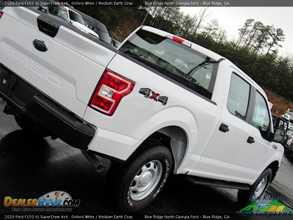 2020 Ford F150 XL SuperCrew 4x4 Oxford White / Medium Earth Gray Photo #29