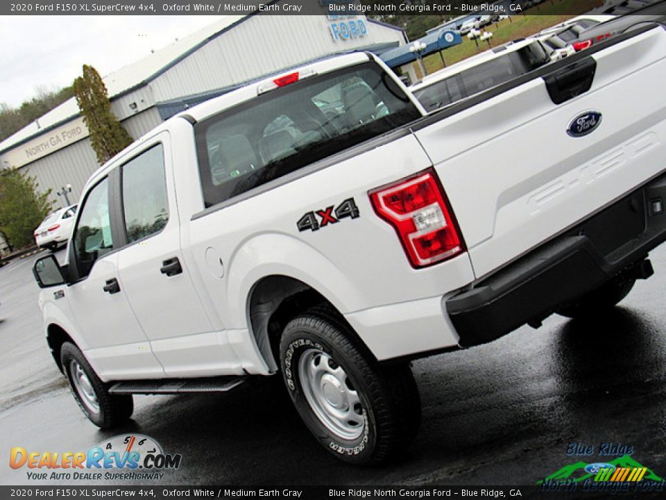 2020 Ford F150 XL SuperCrew 4x4 Oxford White / Medium Earth Gray Photo #30