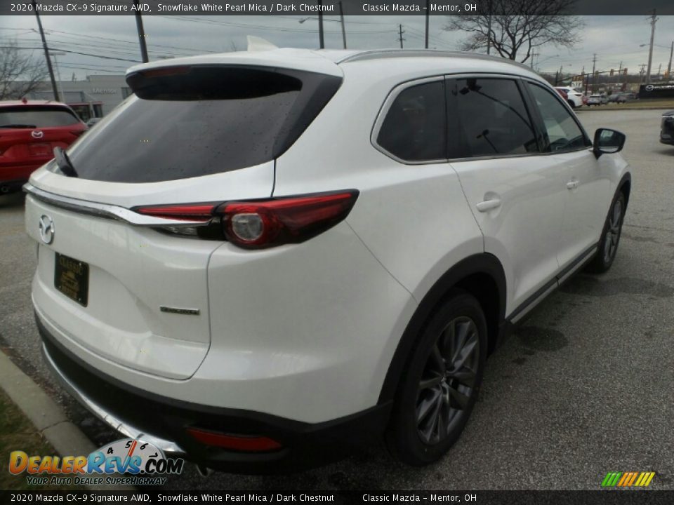 2020 Mazda CX-9 Signature AWD Snowflake White Pearl Mica / Dark Chestnut Photo #7