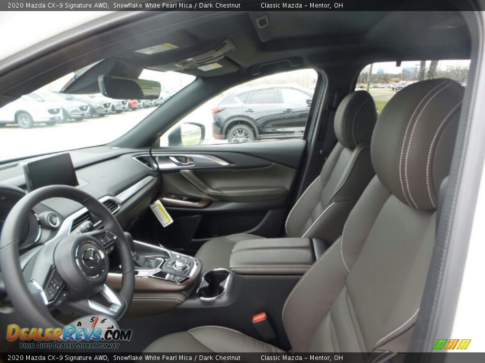 2020 Mazda CX-9 Signature AWD Snowflake White Pearl Mica / Dark Chestnut Photo #8