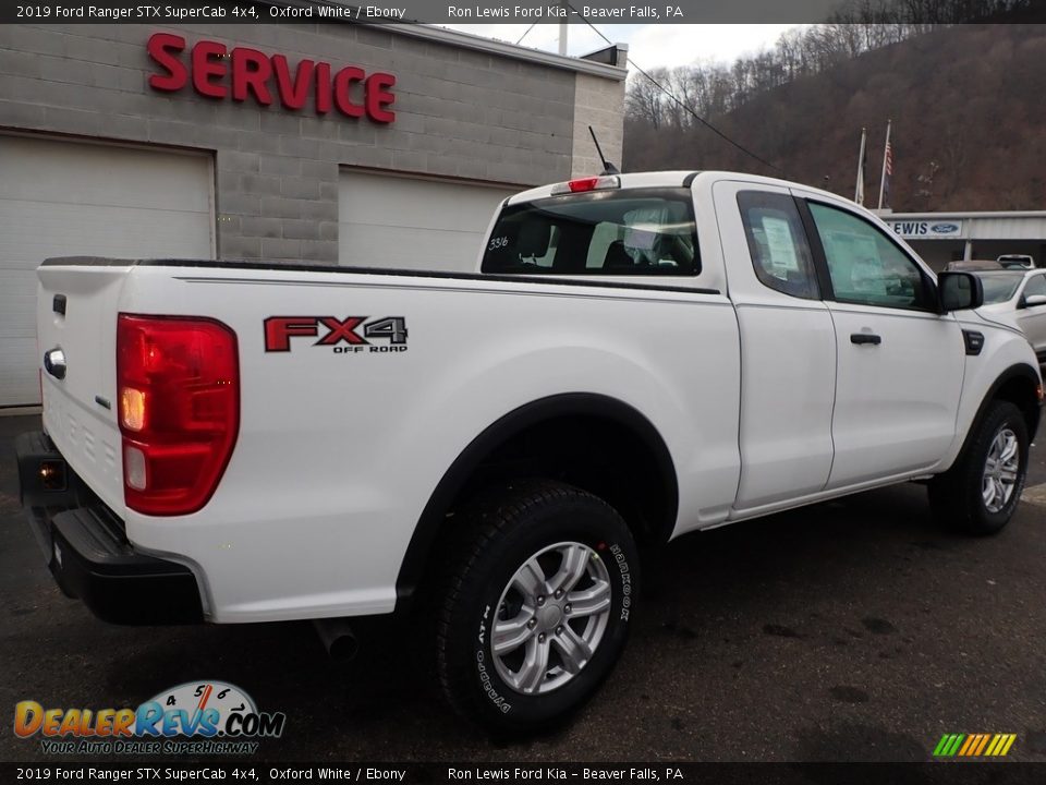 2019 Ford Ranger STX SuperCab 4x4 Oxford White / Ebony Photo #2