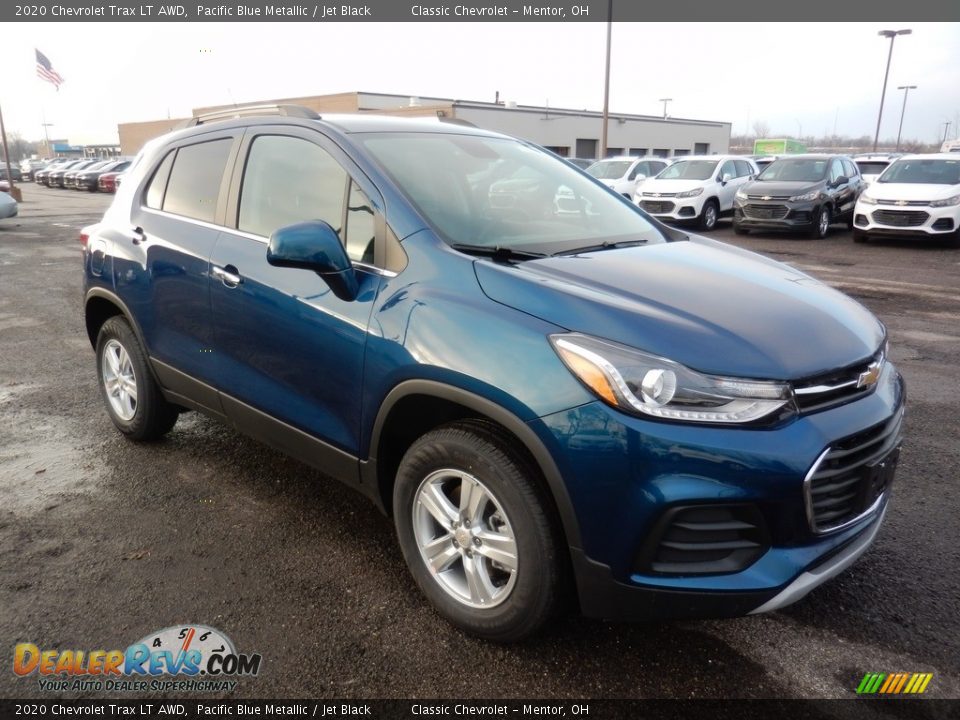 2020 Chevrolet Trax LT AWD Pacific Blue Metallic / Jet Black Photo #3