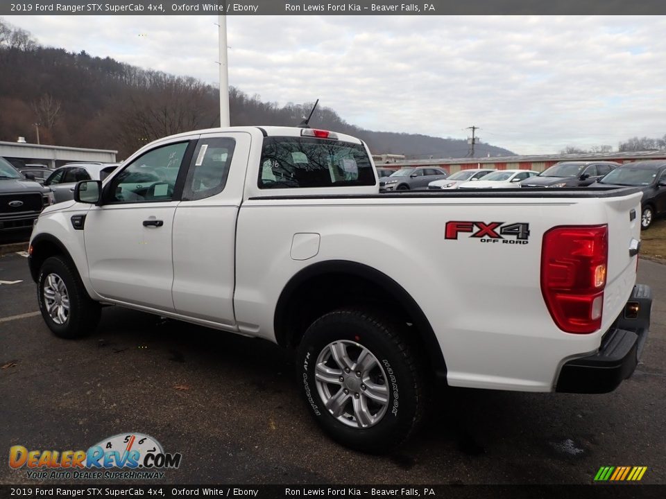 2019 Ford Ranger STX SuperCab 4x4 Oxford White / Ebony Photo #4