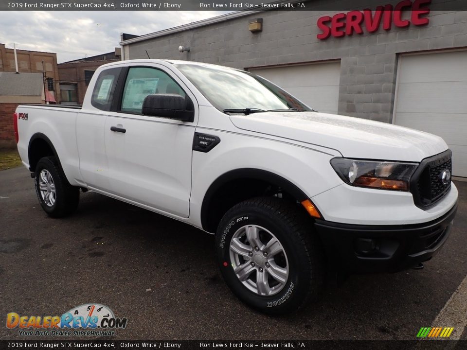 2019 Ford Ranger STX SuperCab 4x4 Oxford White / Ebony Photo #8