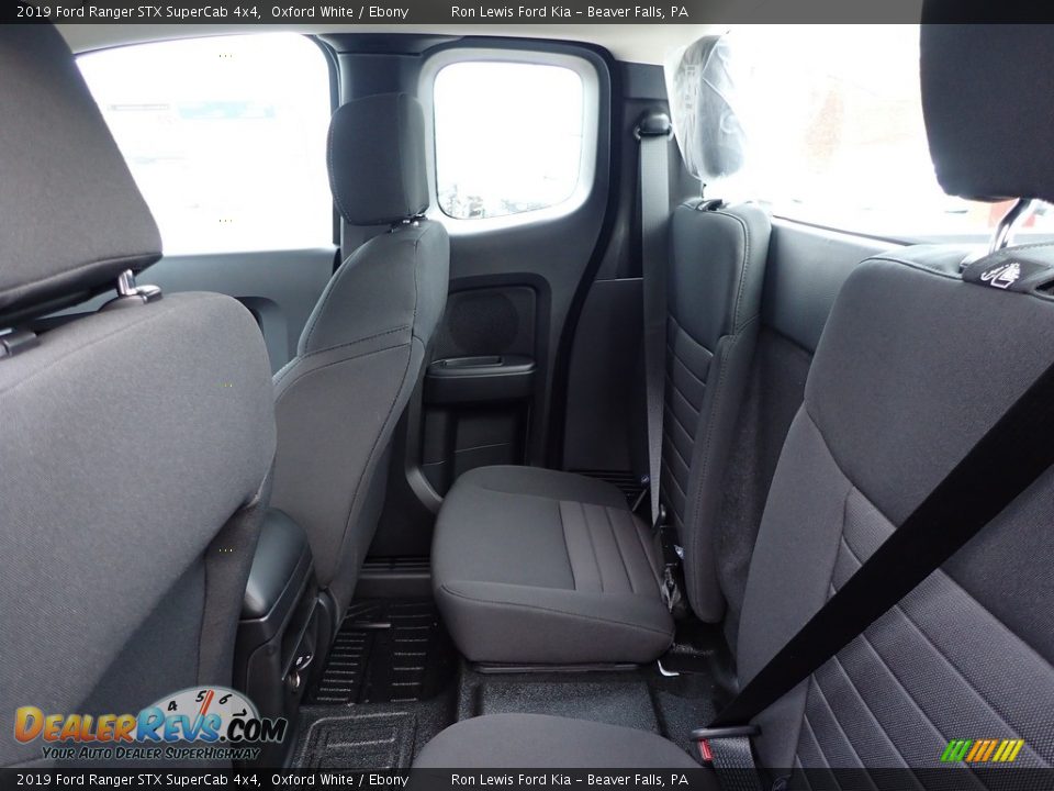 Rear Seat of 2019 Ford Ranger STX SuperCab 4x4 Photo #12