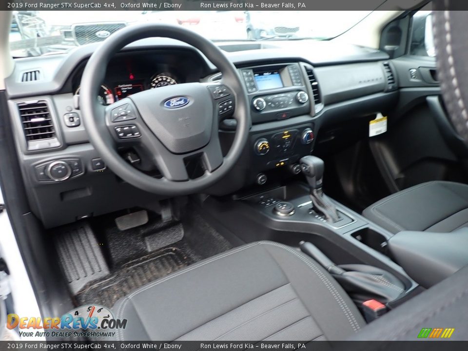 2019 Ford Ranger STX SuperCab 4x4 Oxford White / Ebony Photo #13