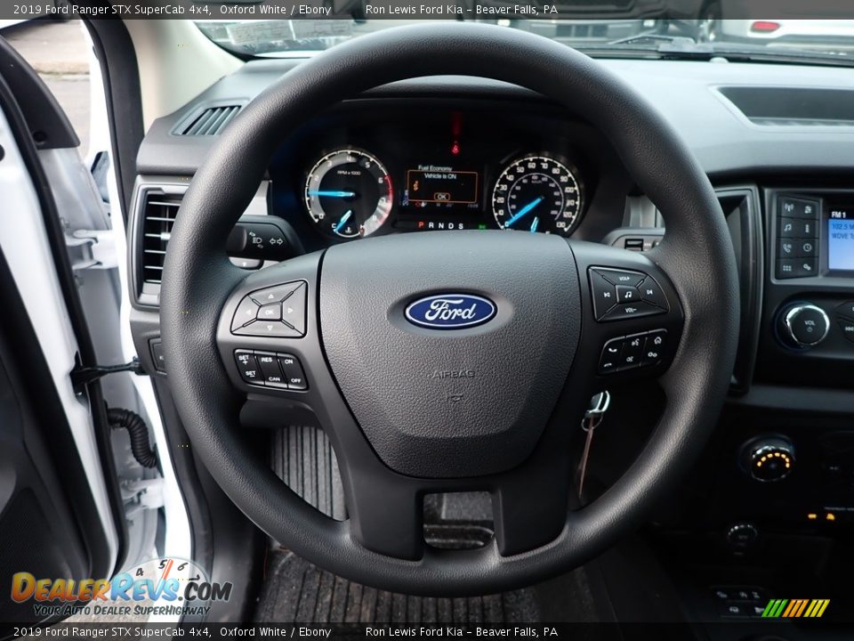 2019 Ford Ranger STX SuperCab 4x4 Steering Wheel Photo #15