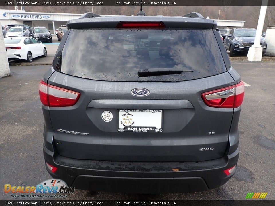 2020 Ford EcoSport SE 4WD Smoke Metallic / Ebony Black Photo #4