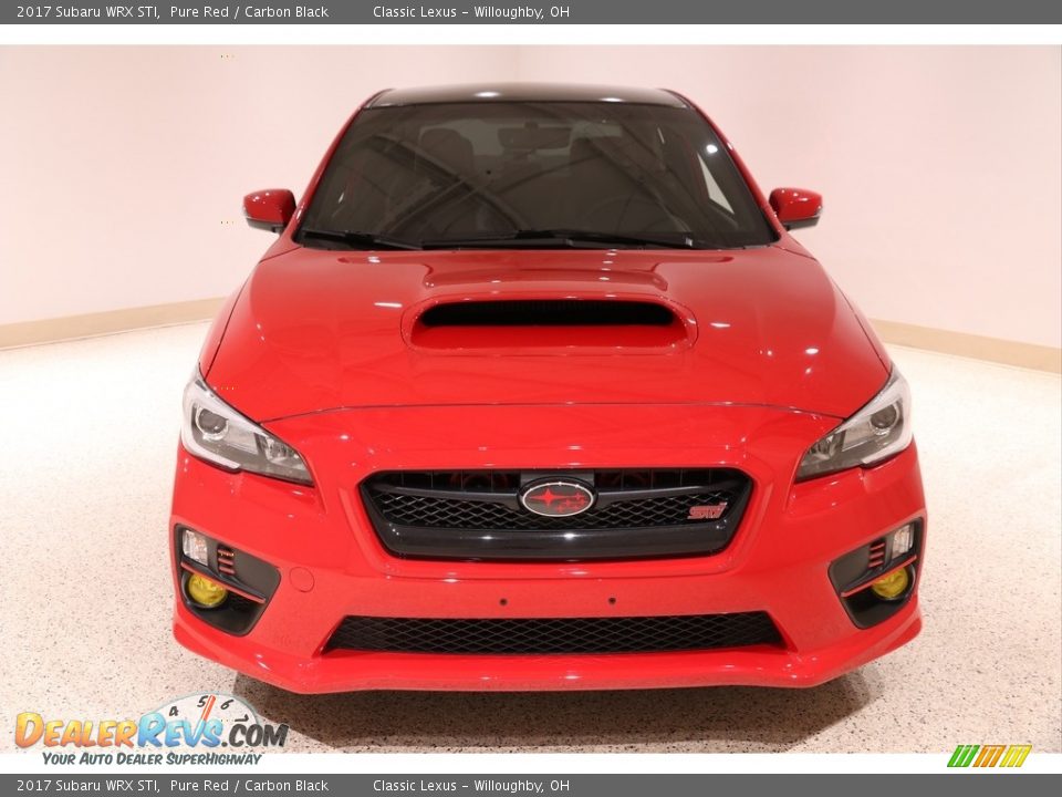 2017 Subaru WRX STI Pure Red / Carbon Black Photo #2