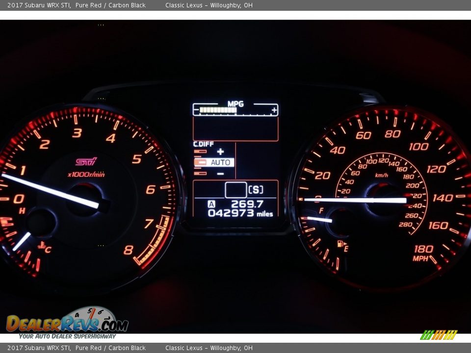 2017 Subaru WRX STI Gauges Photo #6