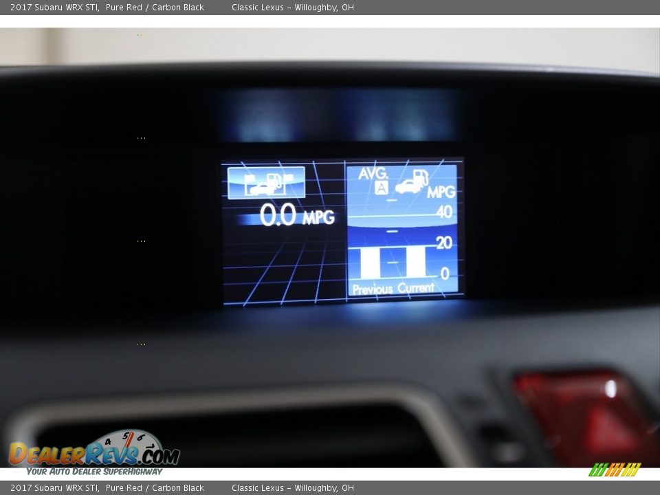 2017 Subaru WRX STI Pure Red / Carbon Black Photo #9