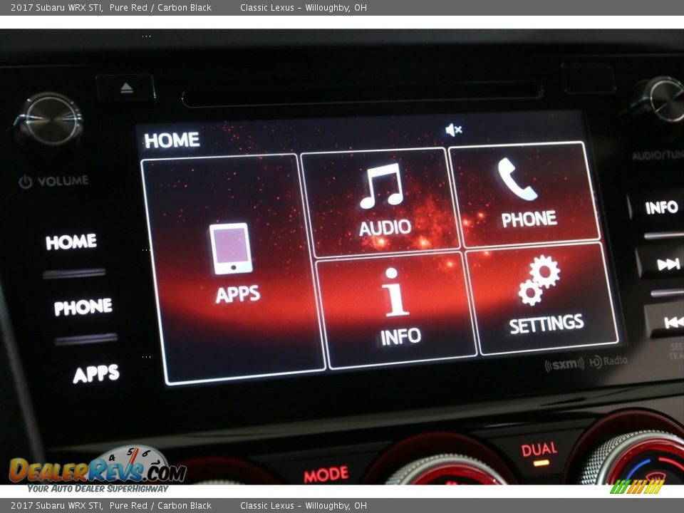 2017 Subaru WRX STI Pure Red / Carbon Black Photo #10