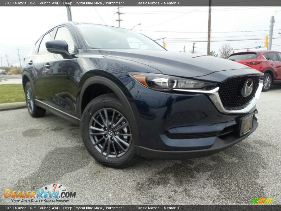 2020 Mazda CX-5 Touring AWD Deep Crystal Blue Mica / Parchment Photo #1