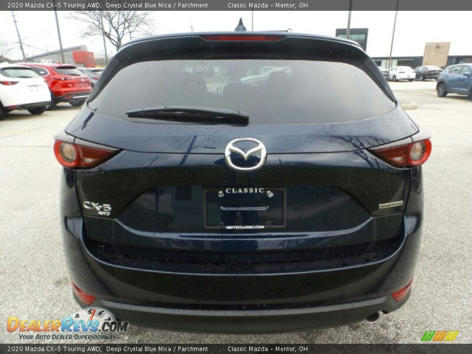 2020 Mazda CX-5 Touring AWD Deep Crystal Blue Mica / Parchment Photo #6