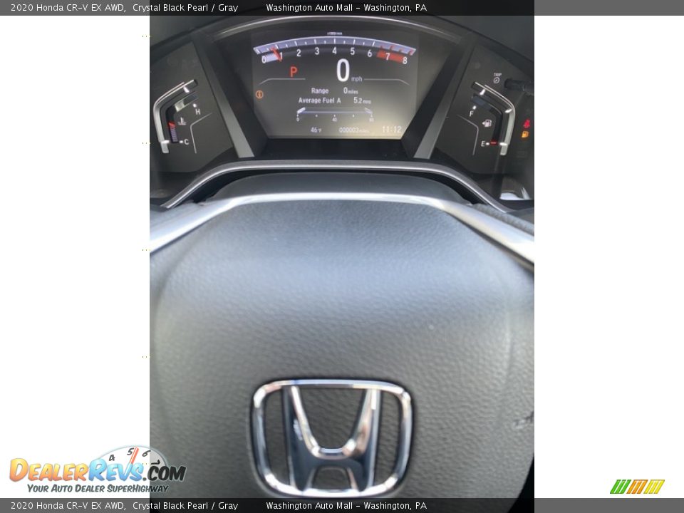 2020 Honda CR-V EX AWD Crystal Black Pearl / Gray Photo #28
