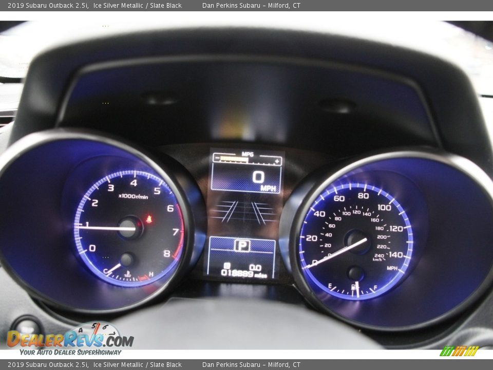 2019 Subaru Outback 2.5i Ice Silver Metallic / Slate Black Photo #17