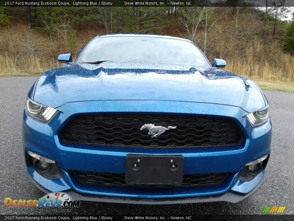 2017 Ford Mustang Ecoboost Coupe Lightning Blue / Ebony Photo #3
