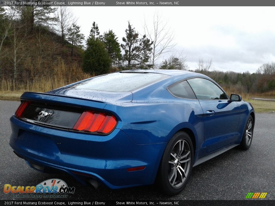 2017 Ford Mustang Ecoboost Coupe Lightning Blue / Ebony Photo #6