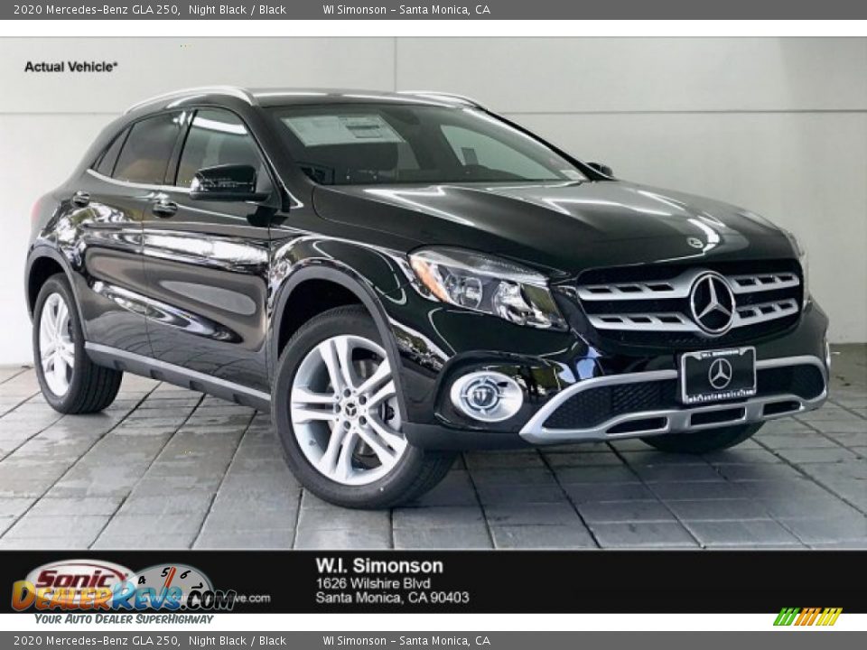2020 Mercedes-Benz GLA 250 Night Black / Black Photo #1