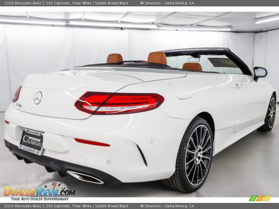 2020 Mercedes-Benz C 300 Cabriolet Polar White / Saddle Brown/Black Photo #4