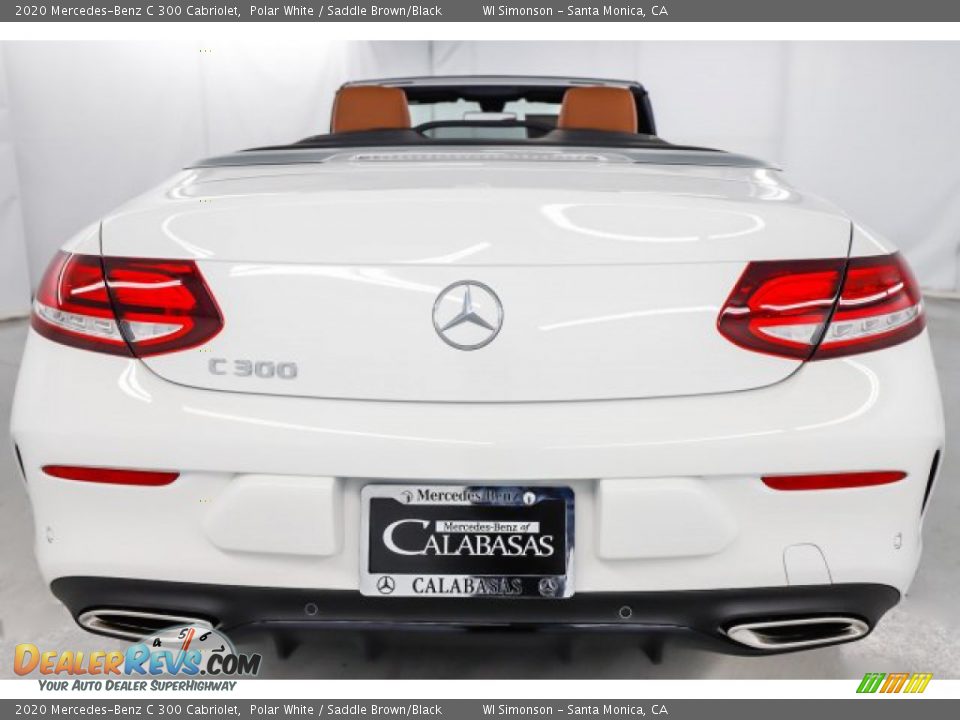 2020 Mercedes-Benz C 300 Cabriolet Polar White / Saddle Brown/Black Photo #5