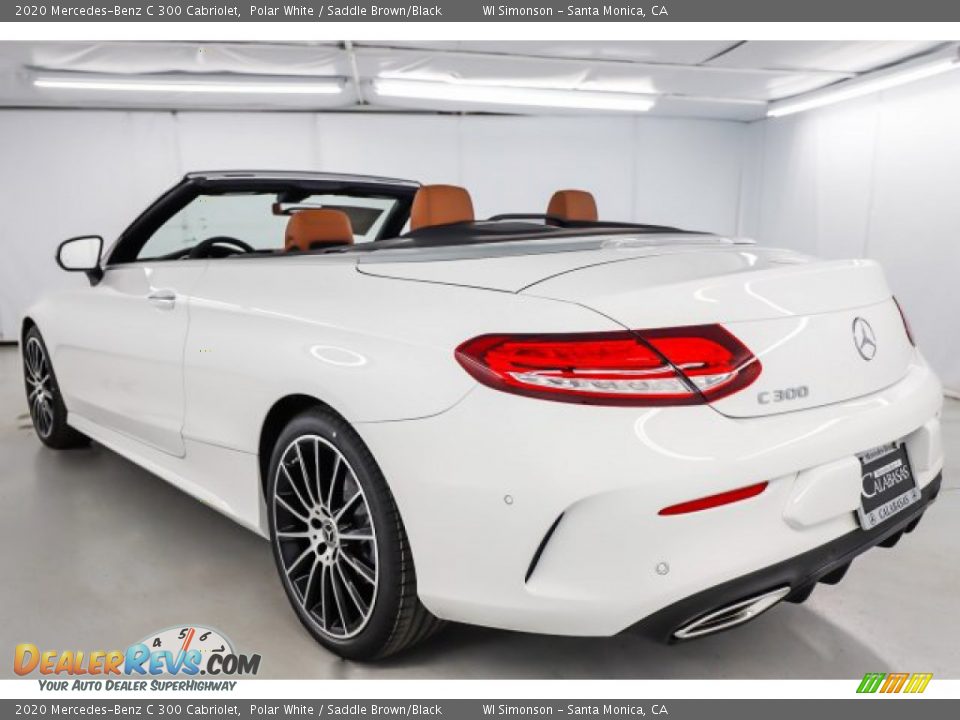 2020 Mercedes-Benz C 300 Cabriolet Polar White / Saddle Brown/Black Photo #6