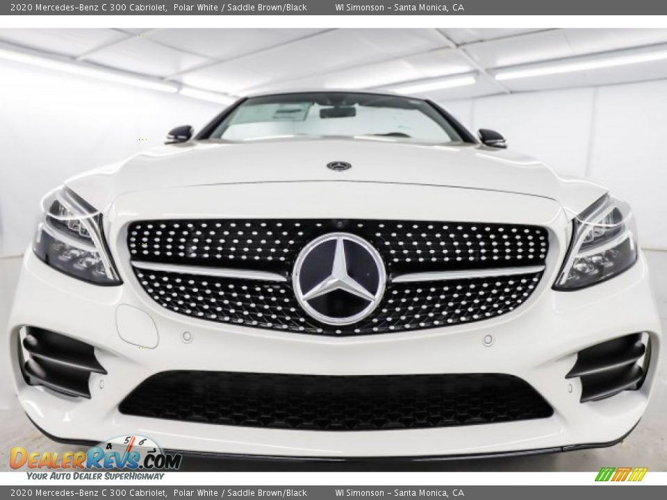 2020 Mercedes-Benz C 300 Cabriolet Polar White / Saddle Brown/Black Photo #8