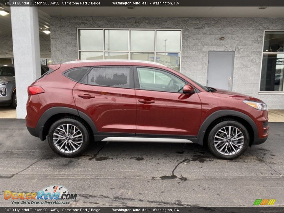 2020 Hyundai Tucson SEL AWD Gemstone Red / Beige Photo #3