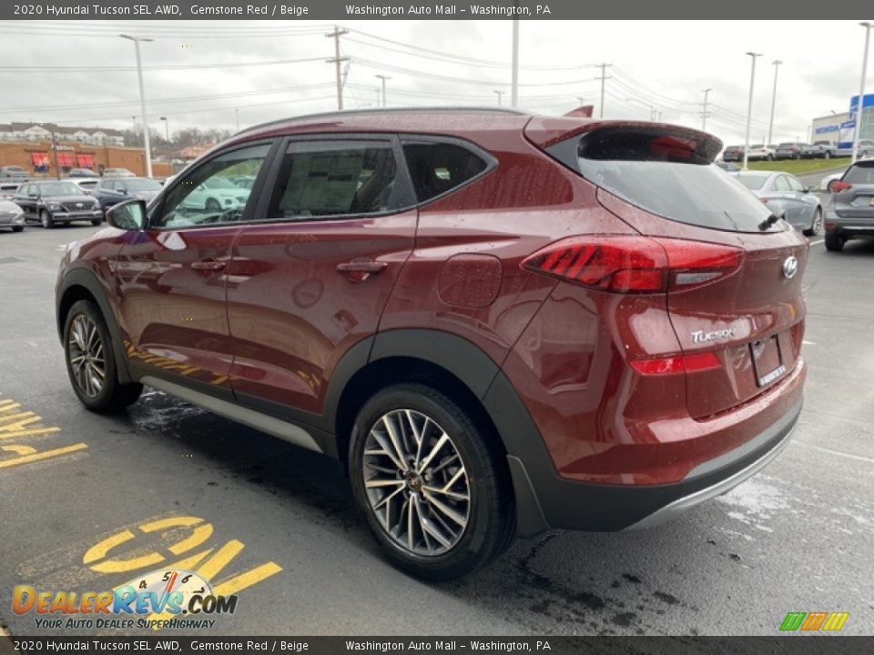 2020 Hyundai Tucson SEL AWD Gemstone Red / Beige Photo #6